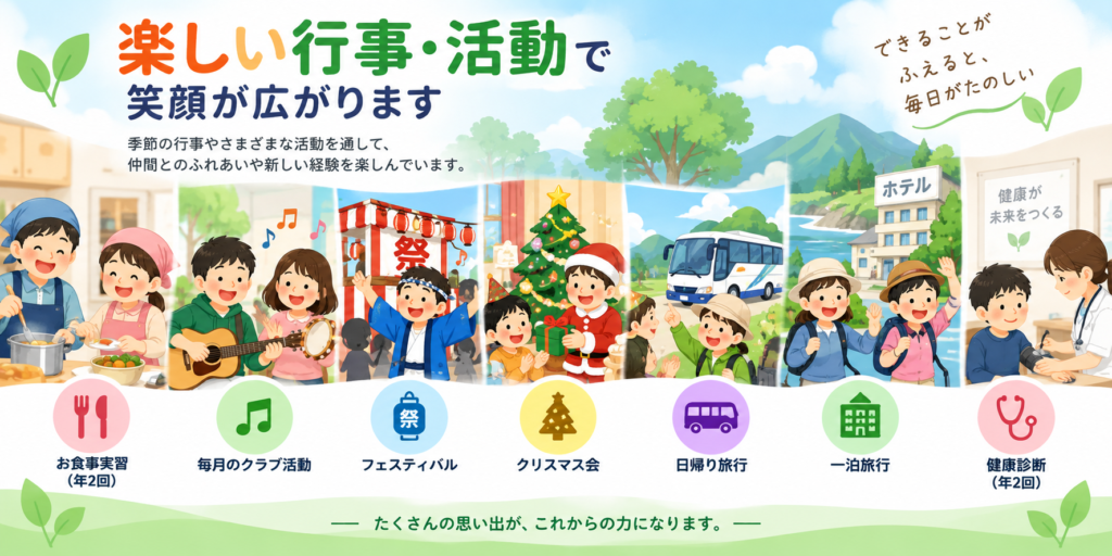 生活介護で行っている行事・活動